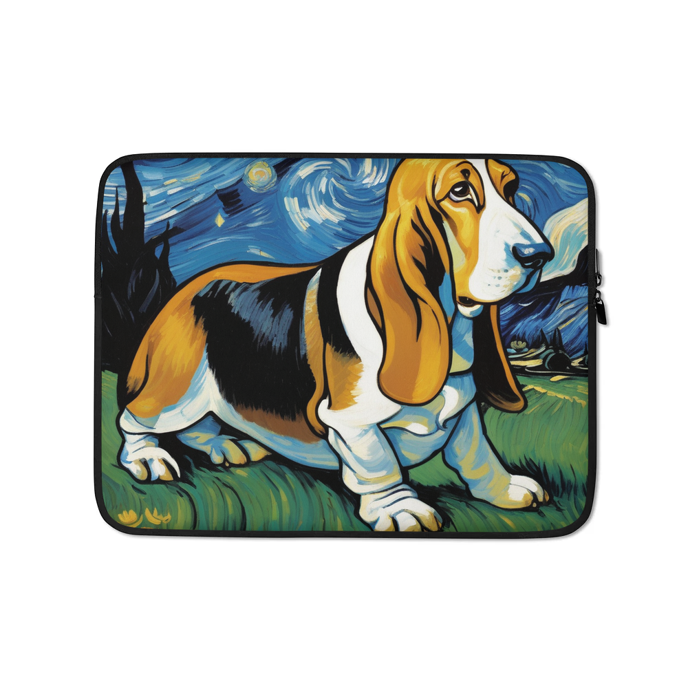PugMug Custom Basset Hound Laptop Sleeve