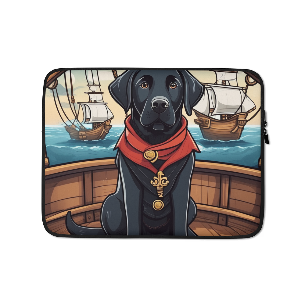 PugMug Custom Black Labrador Retriever Laptop Sleeve