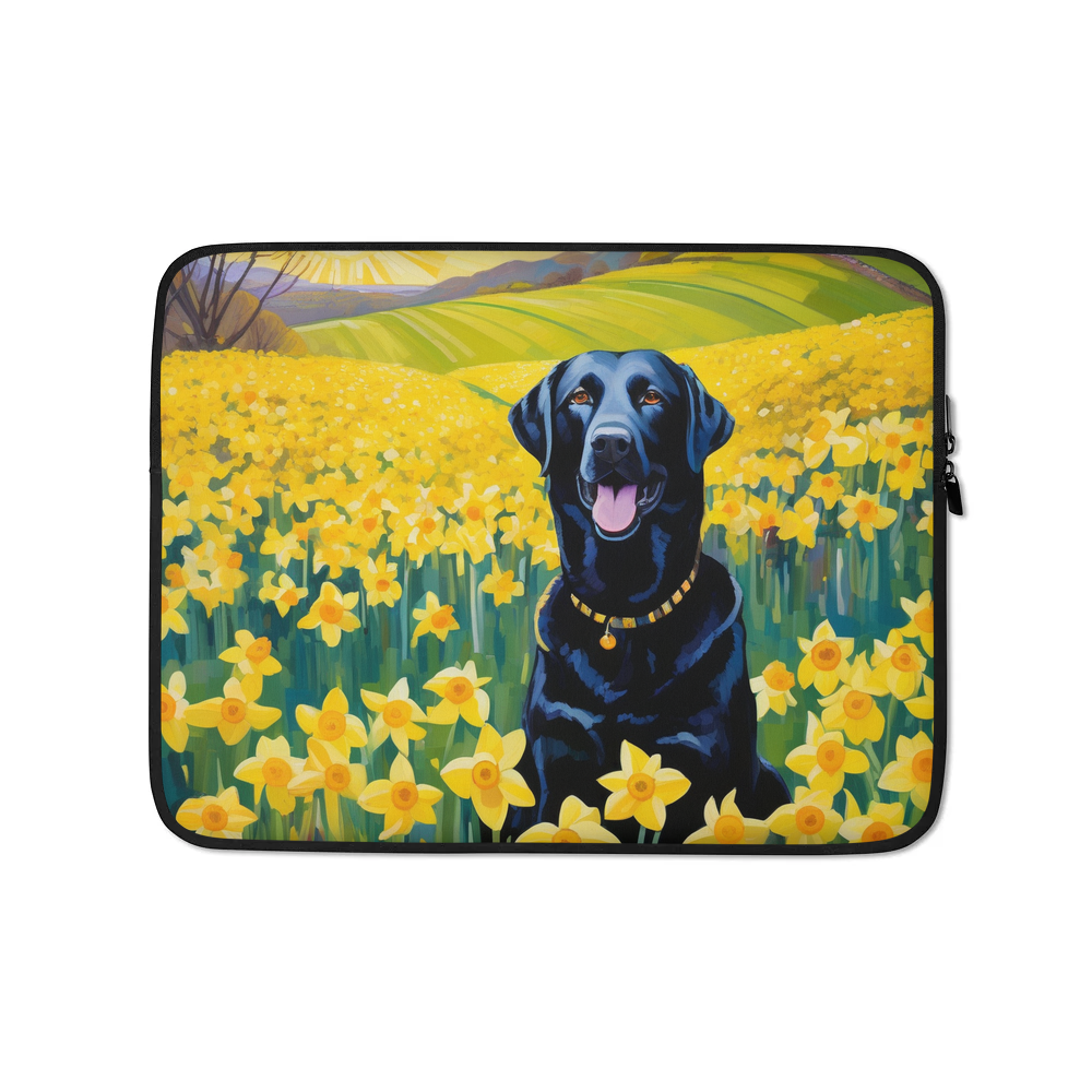 PugMug Custom Black Labrador Retriever Laptop Sleeve