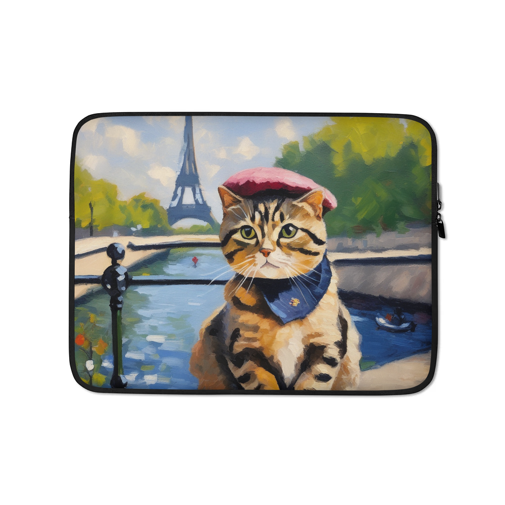 PugMug Custom Tabby Scottish Fold Cat Laptop Sleeve
