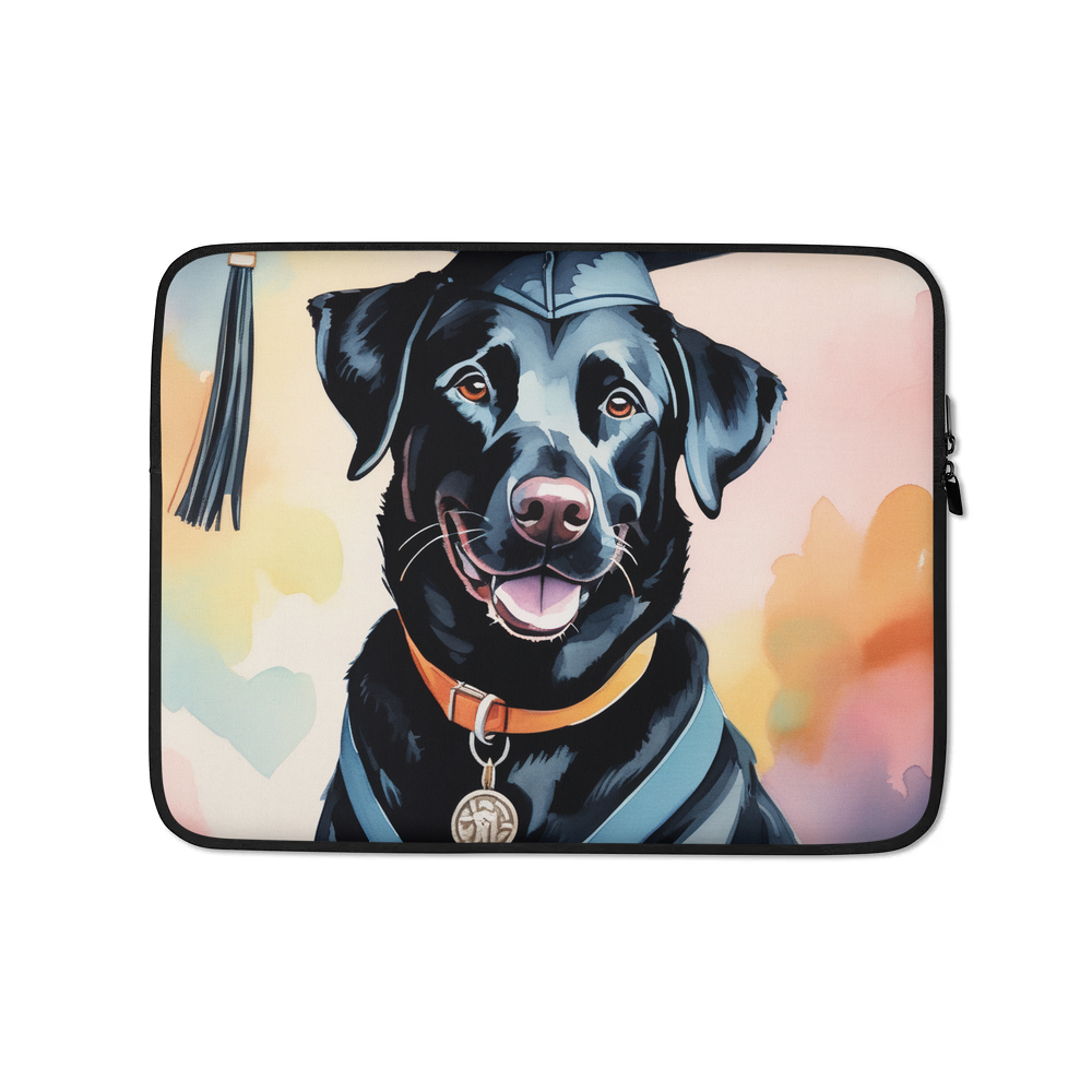 PugMug Custom Black Labrador Retriever Laptop Sleeve