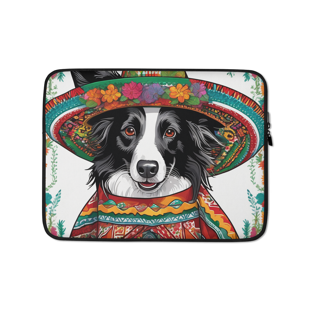 PugMug Custom Border Collie Laptop Sleeve