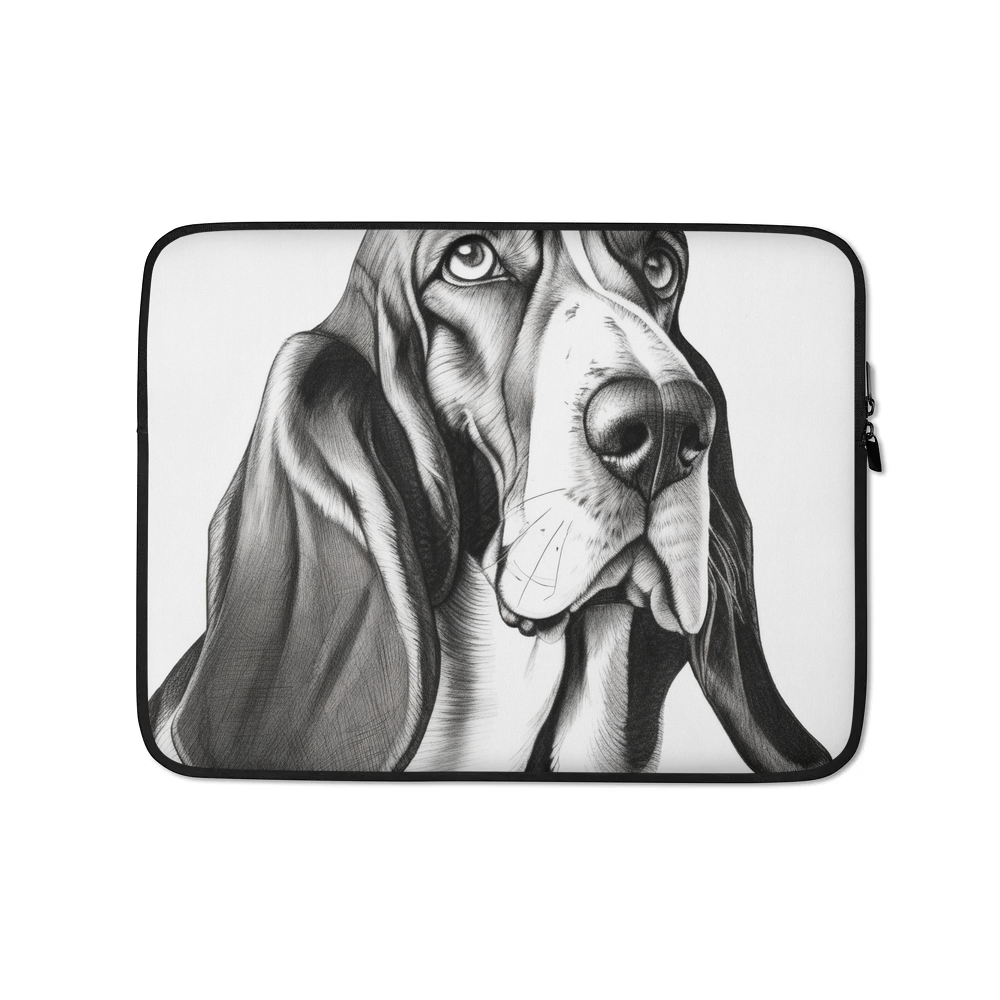 PugMug Custom Basset Hound Laptop Sleeve