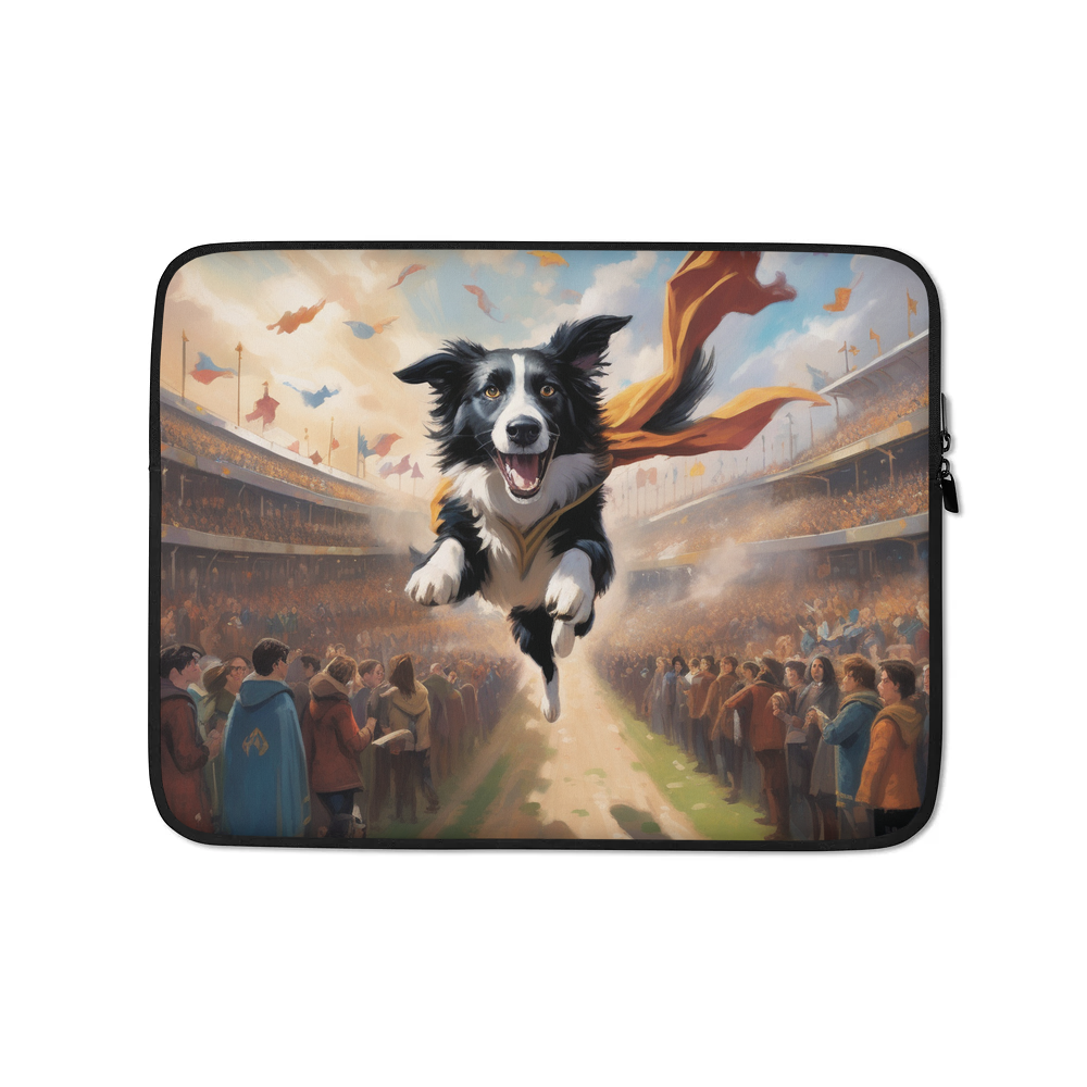 PugMug Custom Border Collie Laptop Sleeve