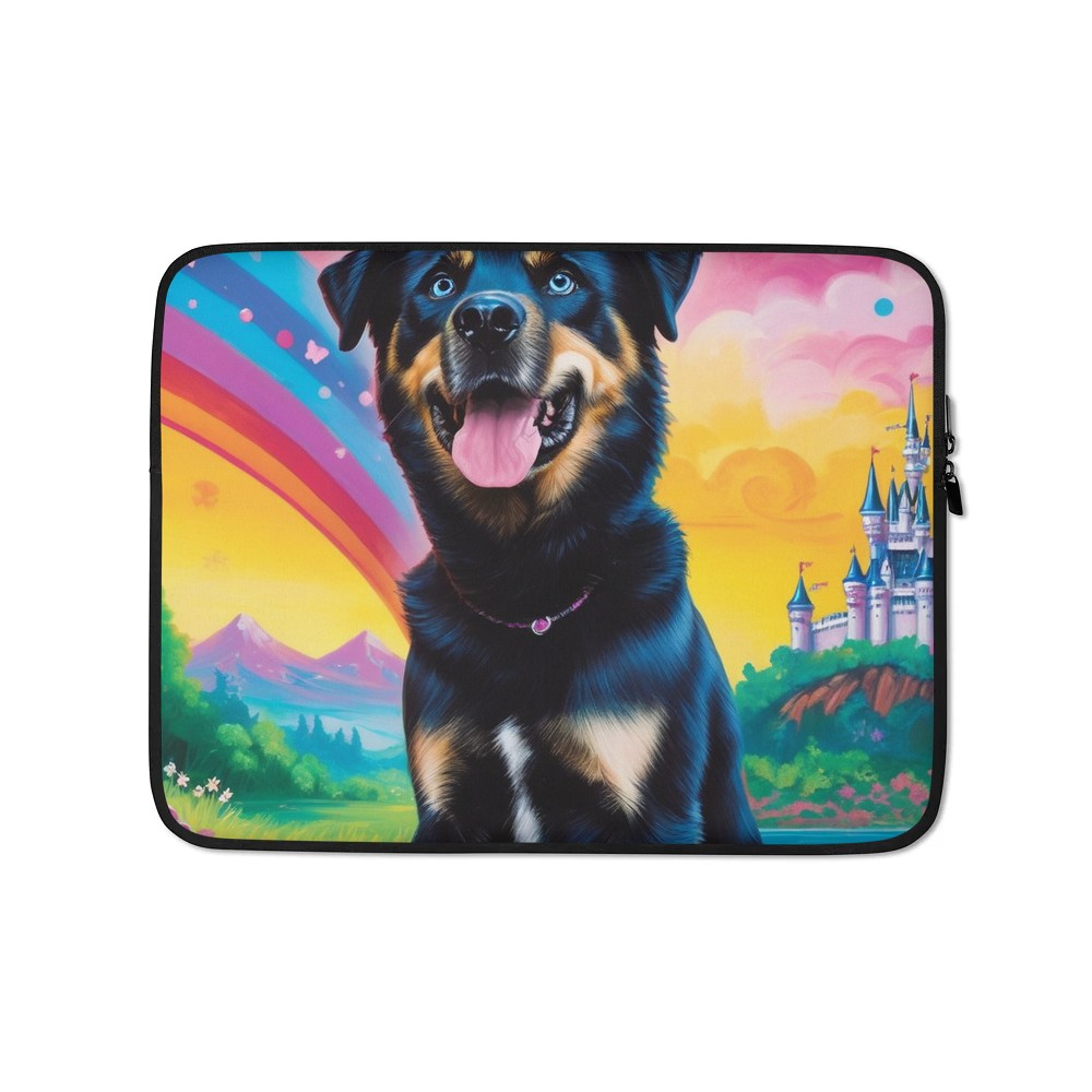 PugMug Custom Blue Laptop Sleeve