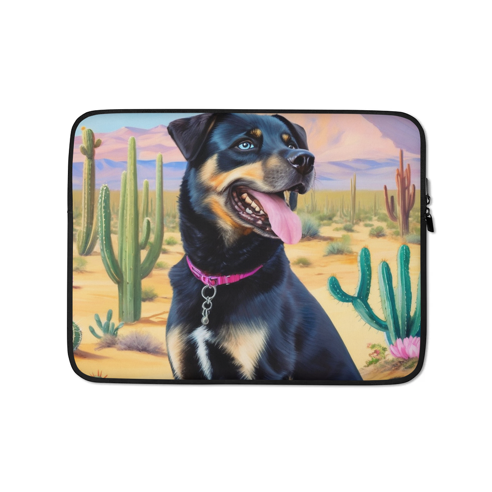PugMug Custom Blue Laptop Sleeve