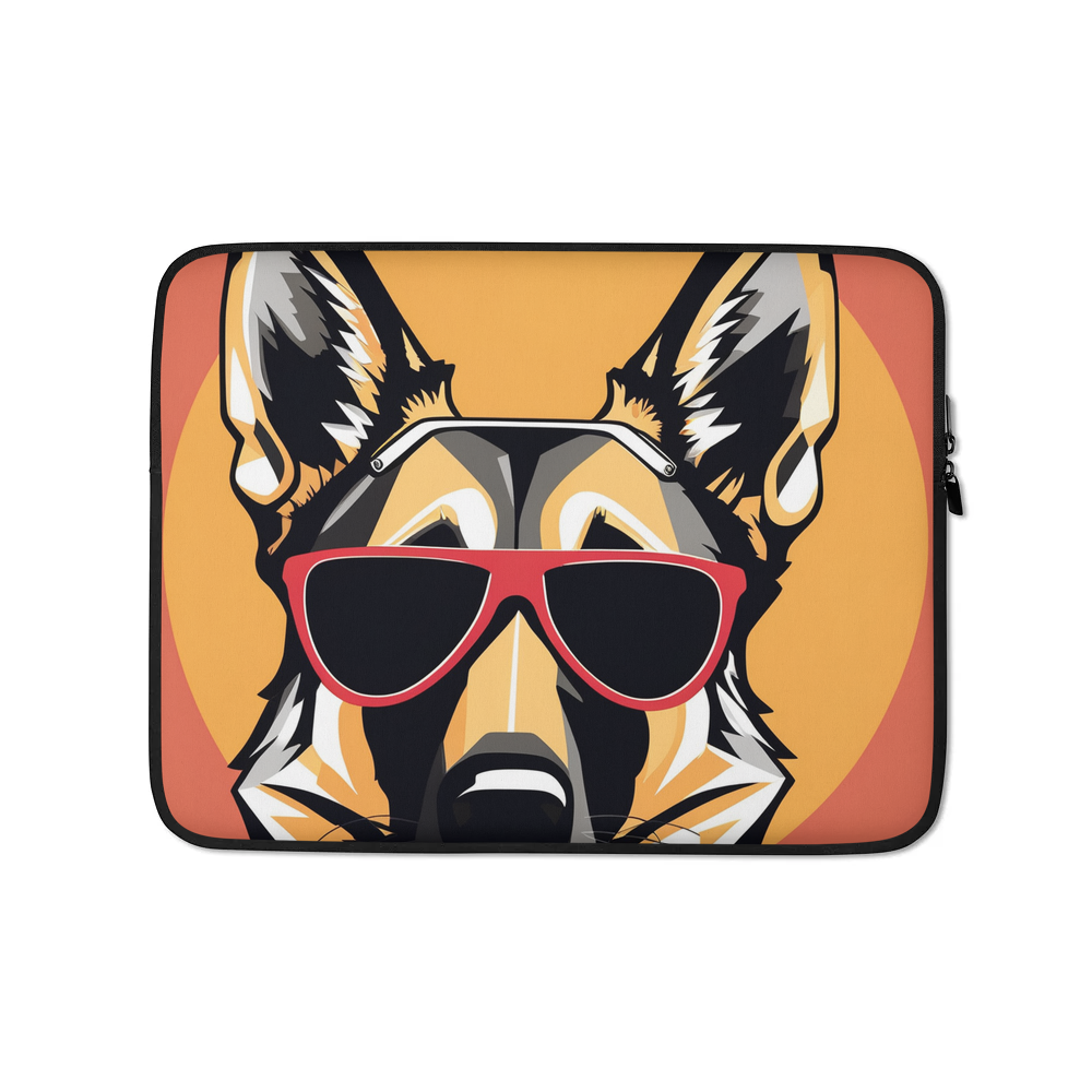 PugMug Custom German Shepherd Dog Laptop Sleeve