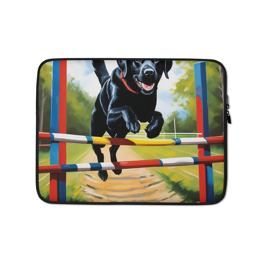 PugMug Custom Black Labrador Retriever Laptop Sleeve