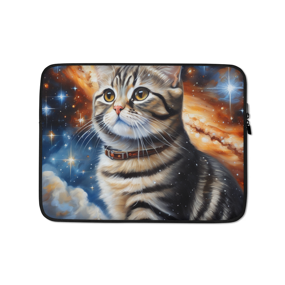 PugMug Custom Tabby Scottish Fold Cat Laptop Sleeve
