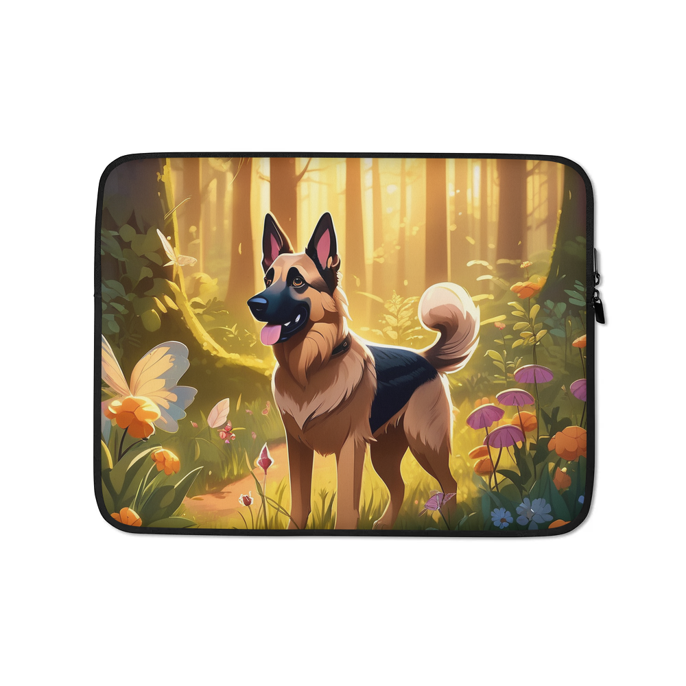PugMug Custom German Shepherd Dog Laptop Sleeve