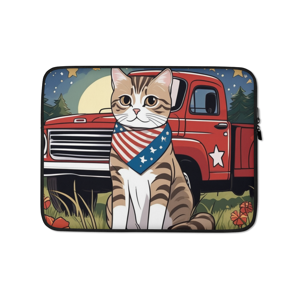 PugMug Custom Tabby Scottish Fold Cat Laptop Sleeve