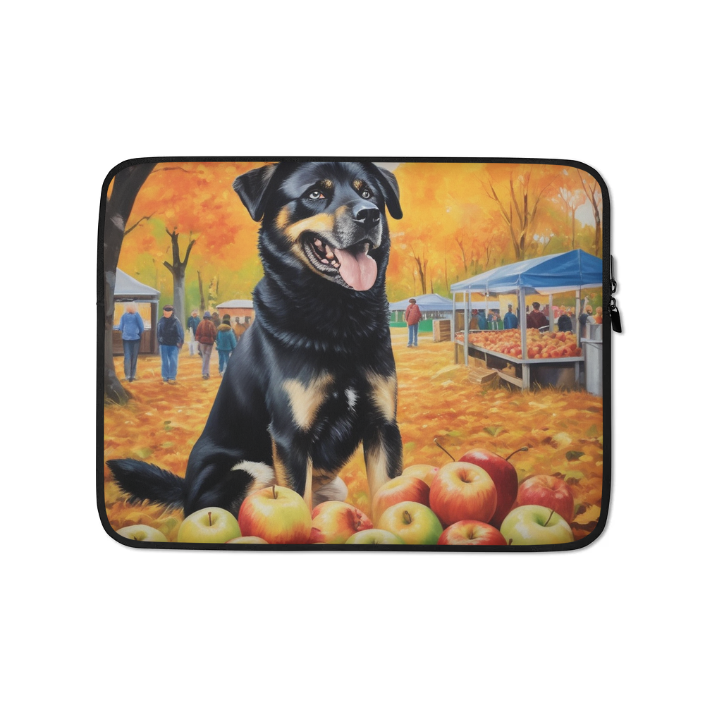 PugMug Custom Blue Laptop Sleeve