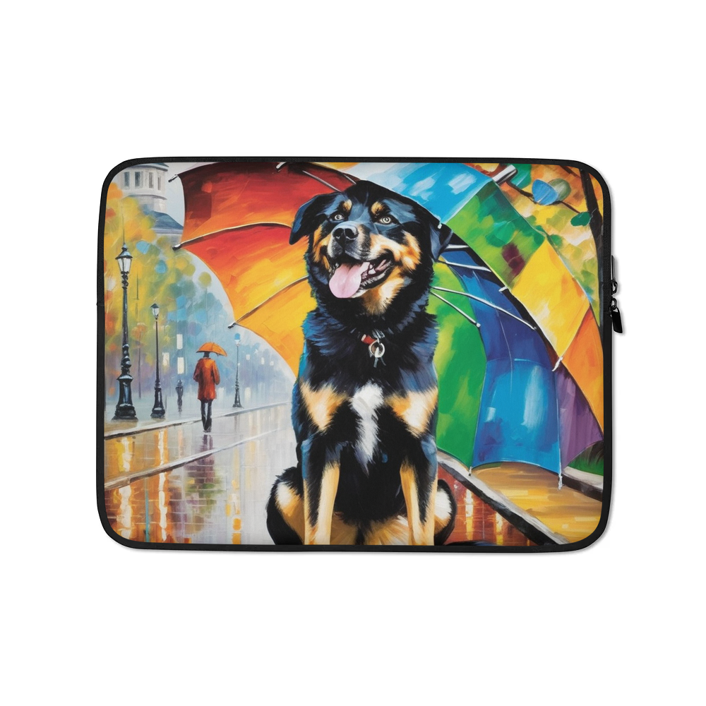 PugMug Custom Blue Laptop Sleeve