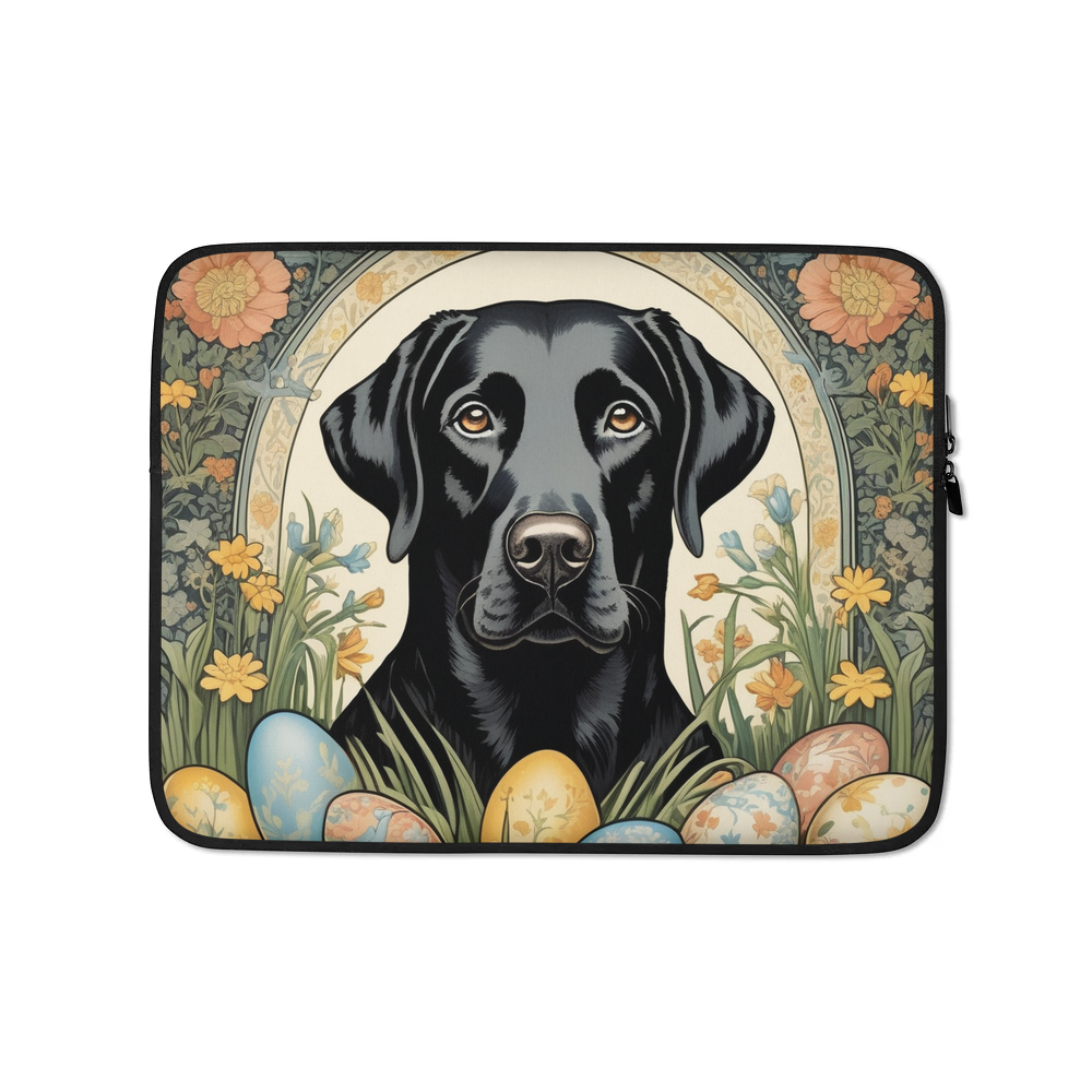 PugMug Custom Black Labrador Retriever Laptop Sleeve