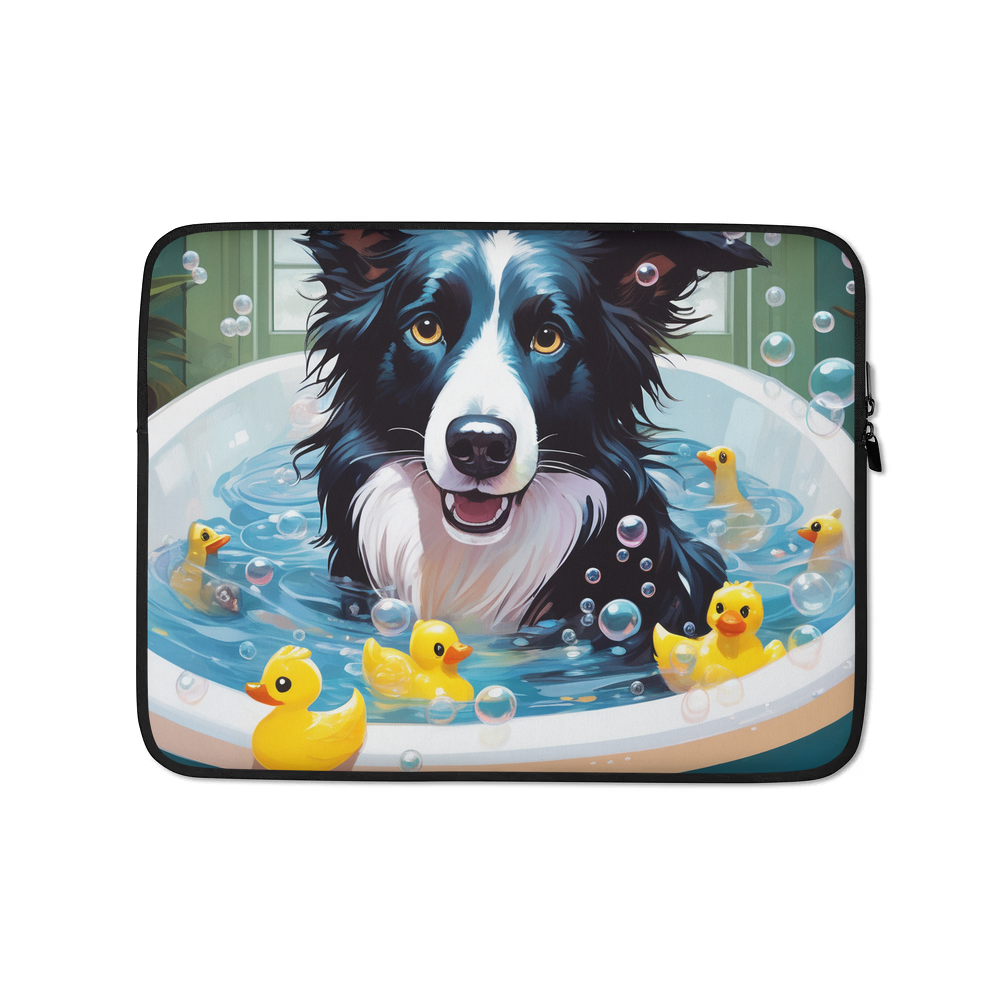 PugMug Custom Border Collie Laptop Sleeve