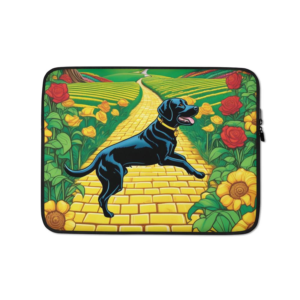 PugMug Custom Black Labrador Retriever Laptop Sleeve