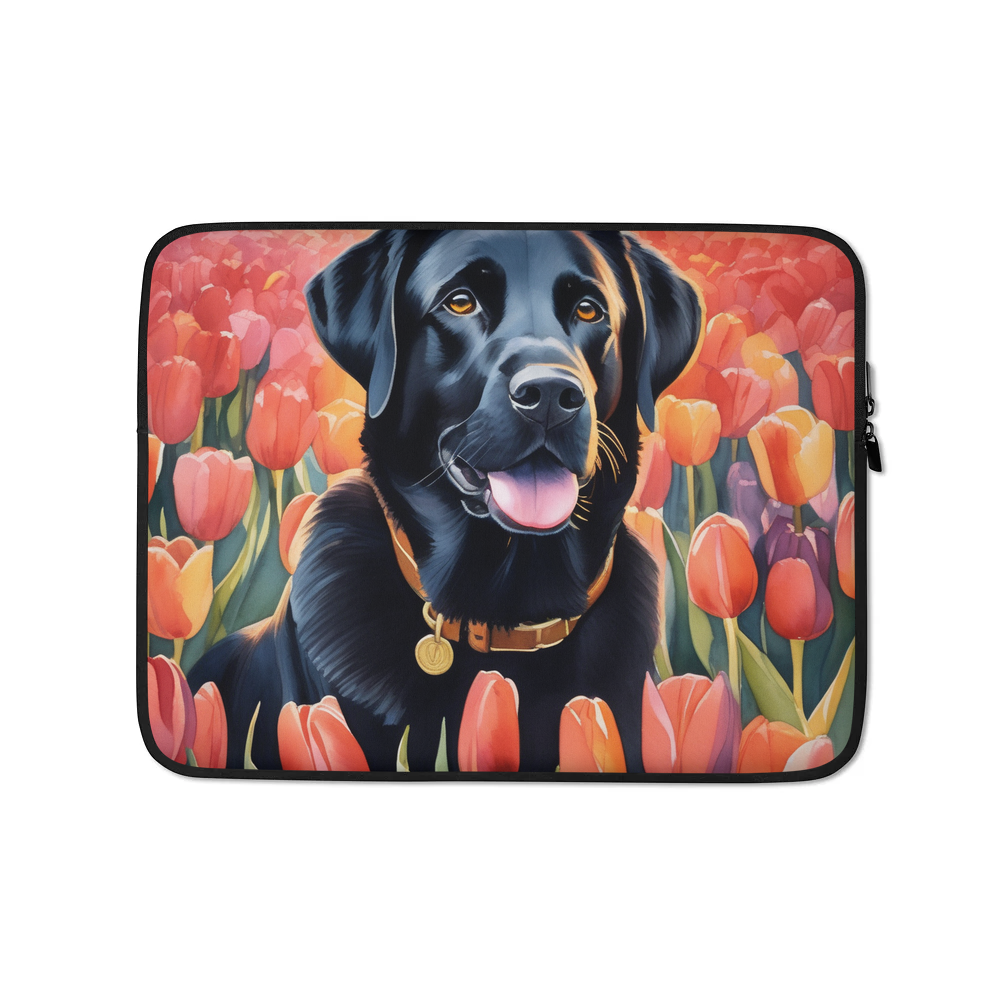 PugMug Custom Black Labrador Retriever Laptop Sleeve