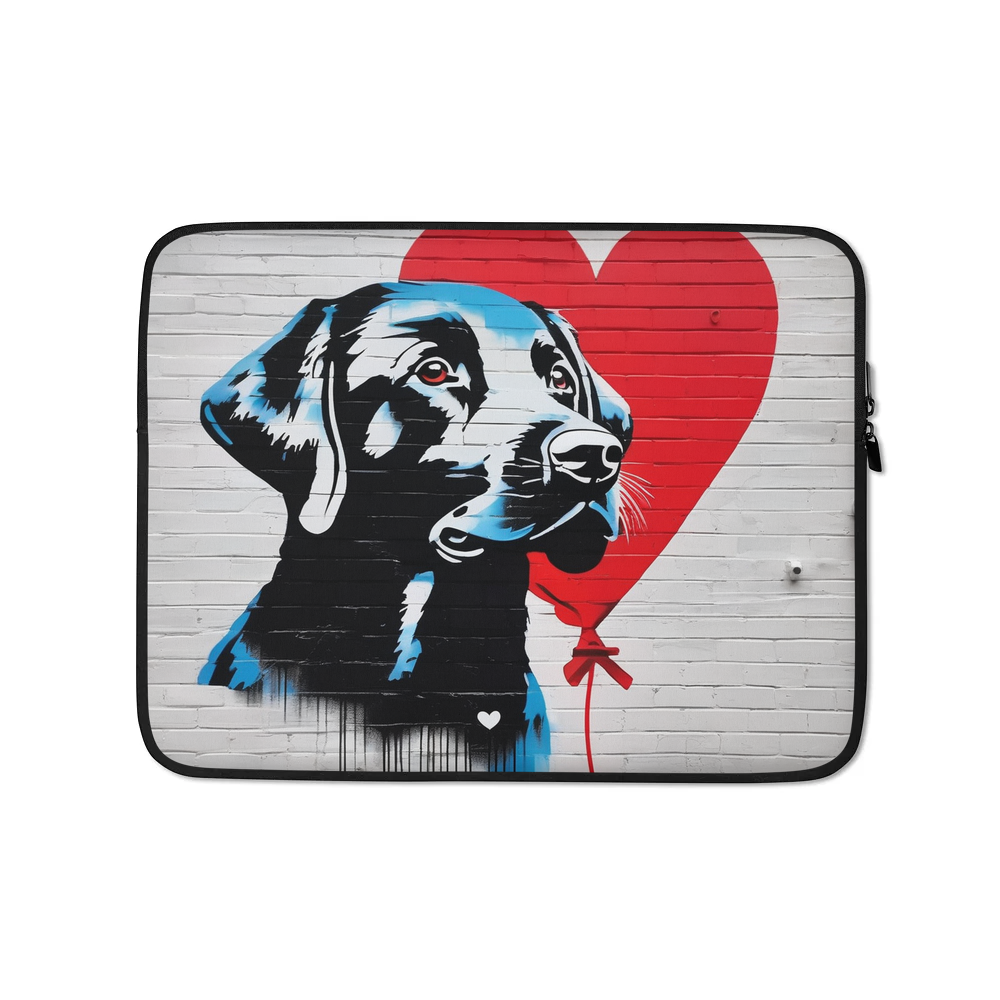 PugMug Custom Black Labrador Retriever Laptop Sleeve