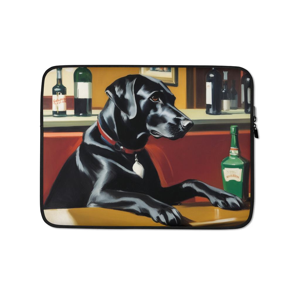 PugMug Custom Black Labrador Retriever Laptop Sleeve