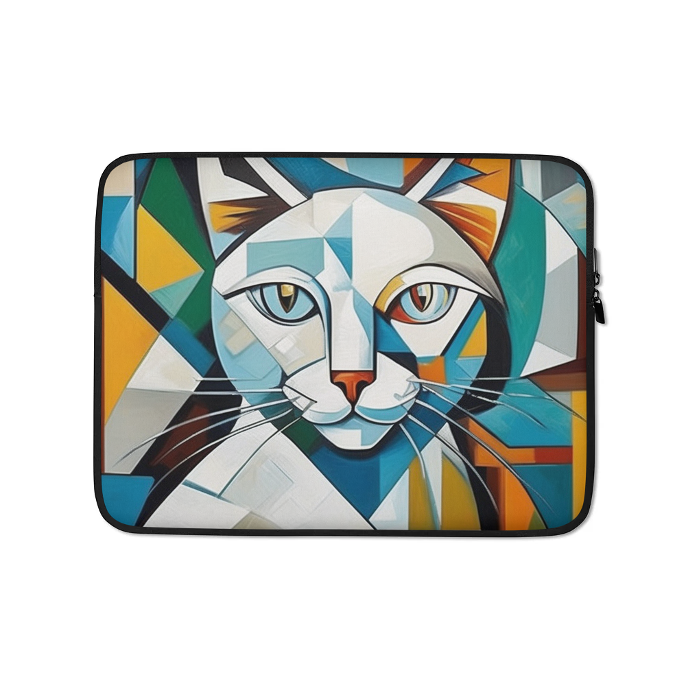 PugMug Custom White Companion Cat Laptop Sleeve