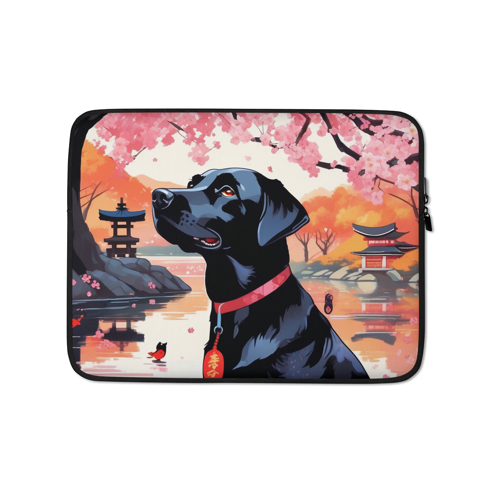 PugMug Custom Black Labrador Retriever Laptop Sleeve