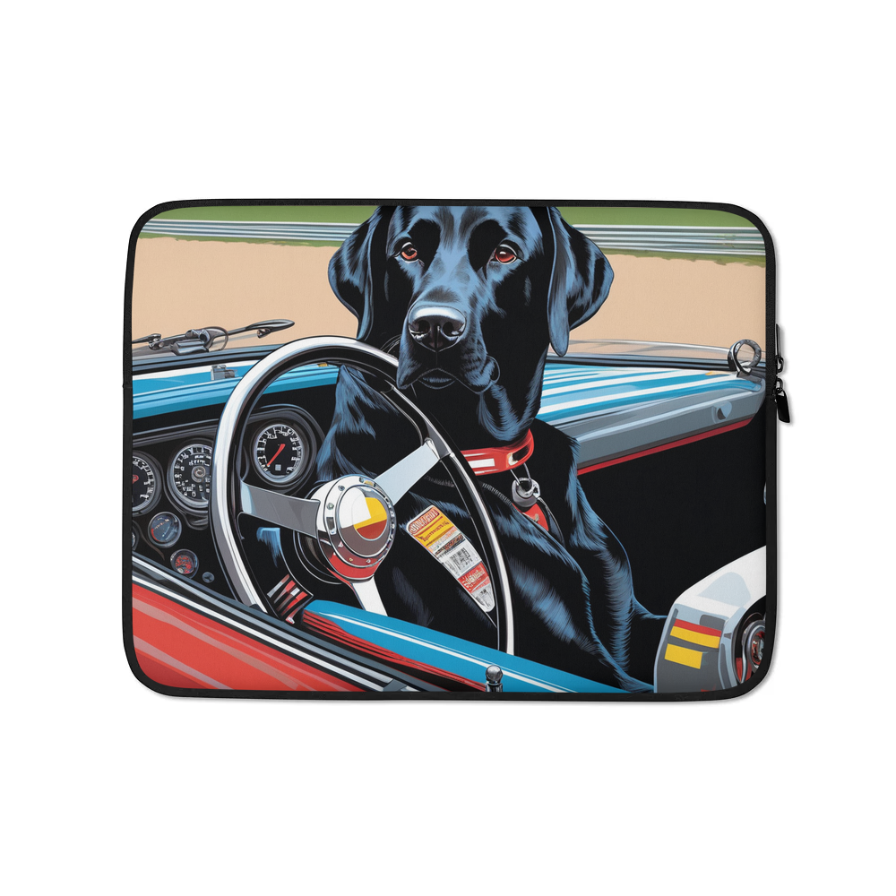 PugMug Custom Black Labrador Retriever Laptop Sleeve