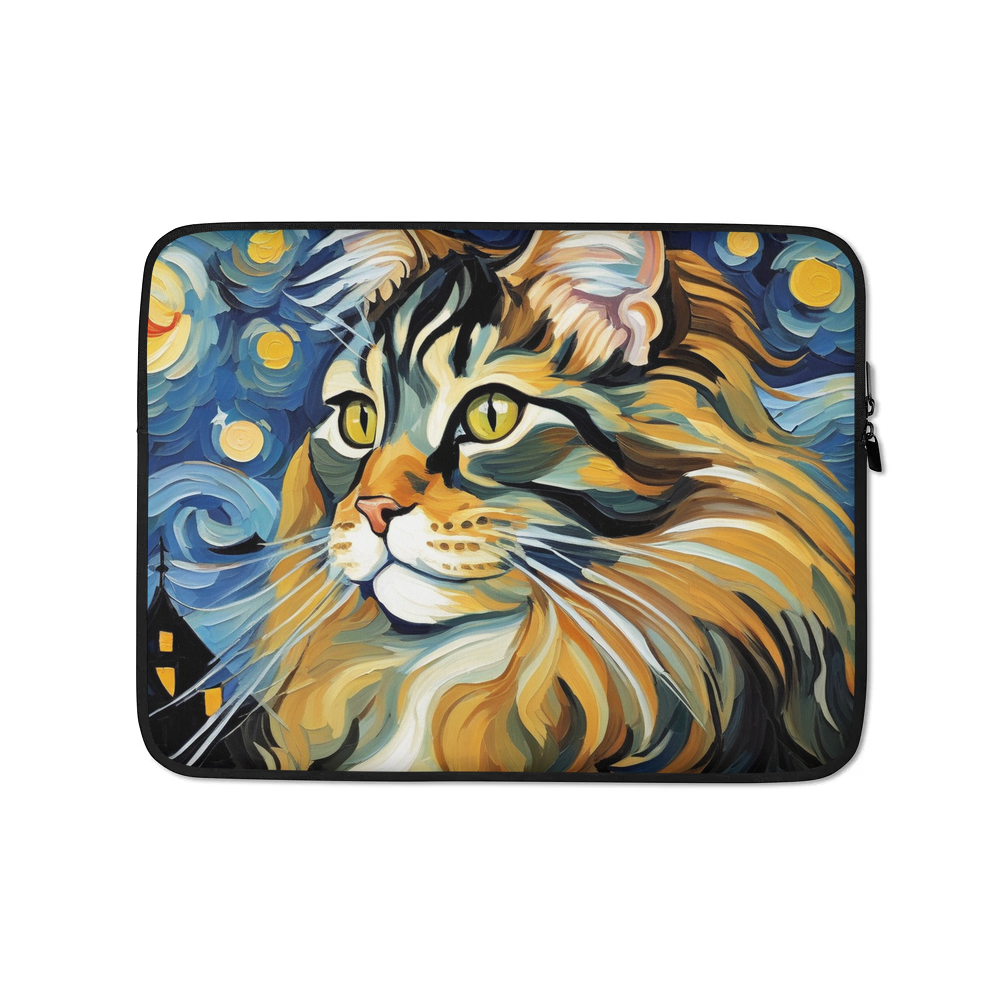 PugMug Custom Tabby Maine Coon Cat Laptop Sleeve