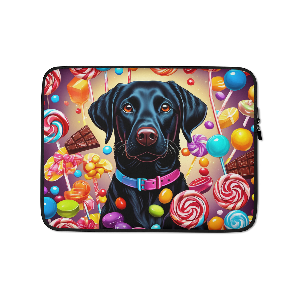 PugMug Custom Black Labrador Retriever Laptop Sleeve