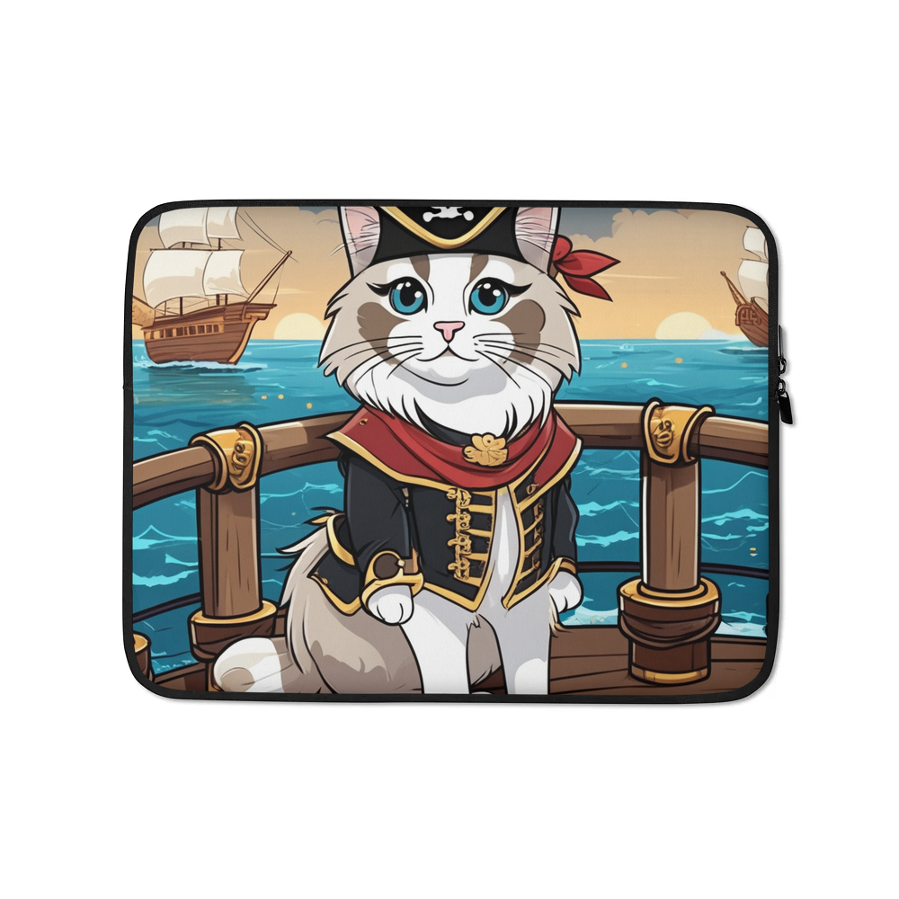 PugMug Custom Tabby Ragdoll Cat Laptop Sleeve