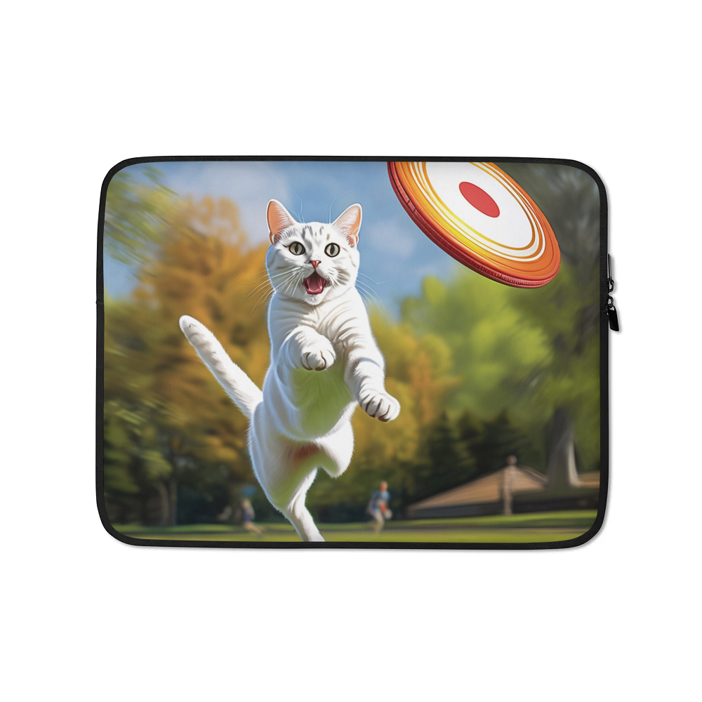 PugMug Custom White American Shorthair Cat Laptop Sleeve
