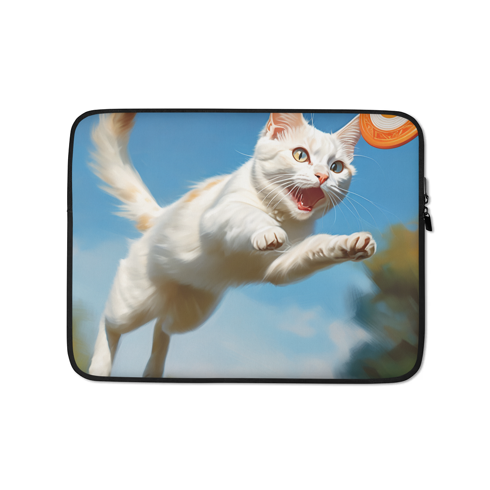PugMug Custom White Companion Cat Laptop Sleeve
