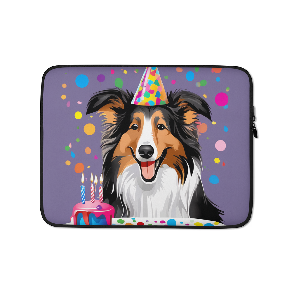 PugMug Custom Collie Laptop Sleeve