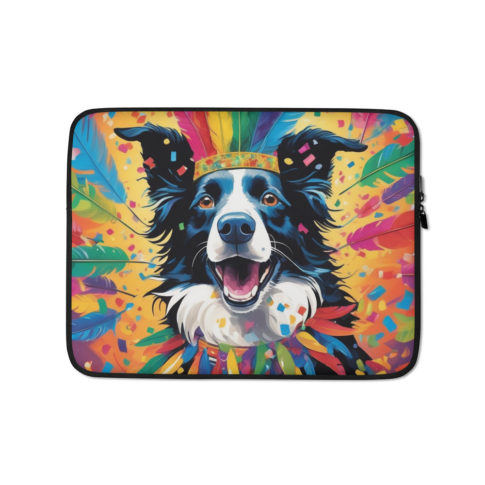 PugMug Custom Border Collie Laptop Sleeve