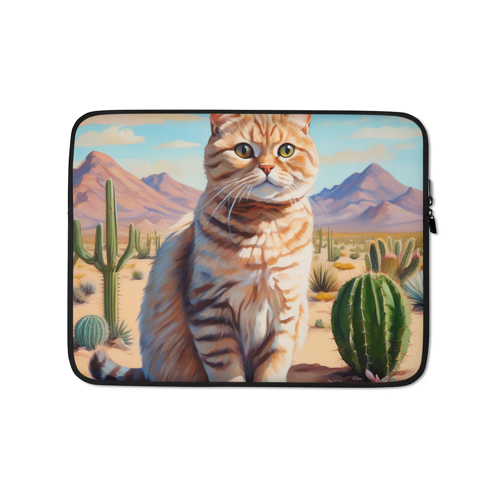 PugMug Custom Tabby Scottish Fold Cat Laptop Sleeve