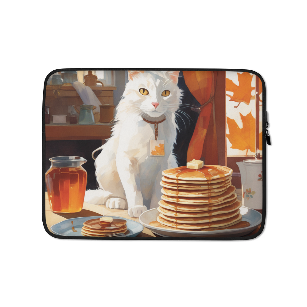 PugMug Custom White Companion Cat Laptop Sleeve