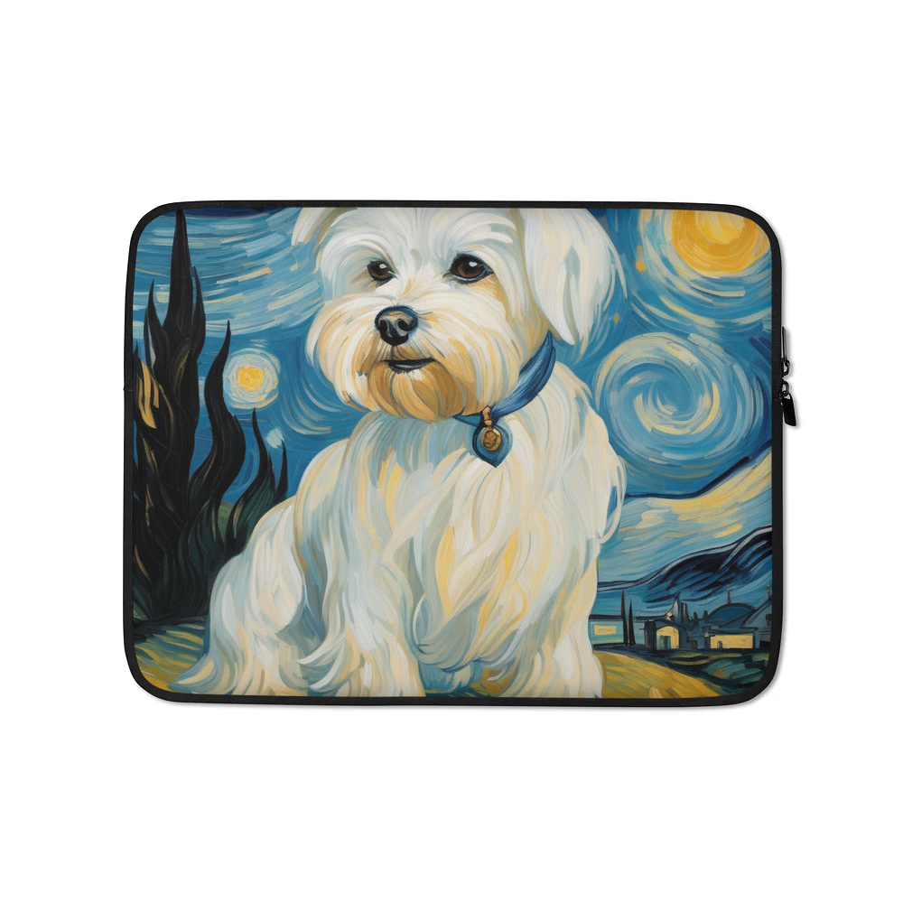 PugMug Custom Maltese Dog Laptop Sleeve