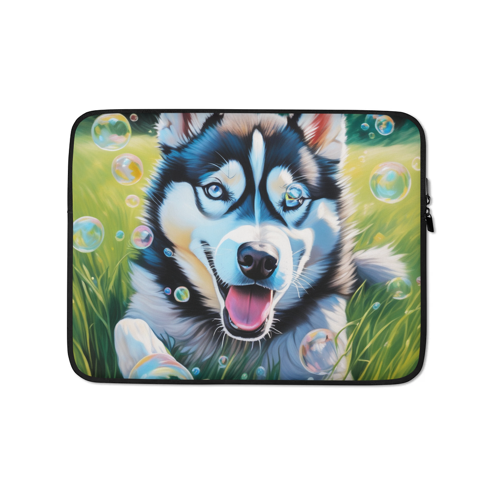 PugMug Custom Siberian Husky Laptop Sleeve