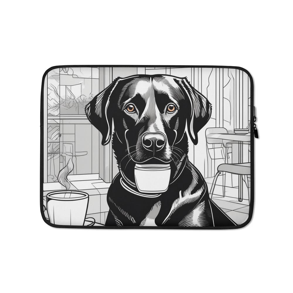 PugMug Custom Black Labrador Retriever Laptop Sleeve