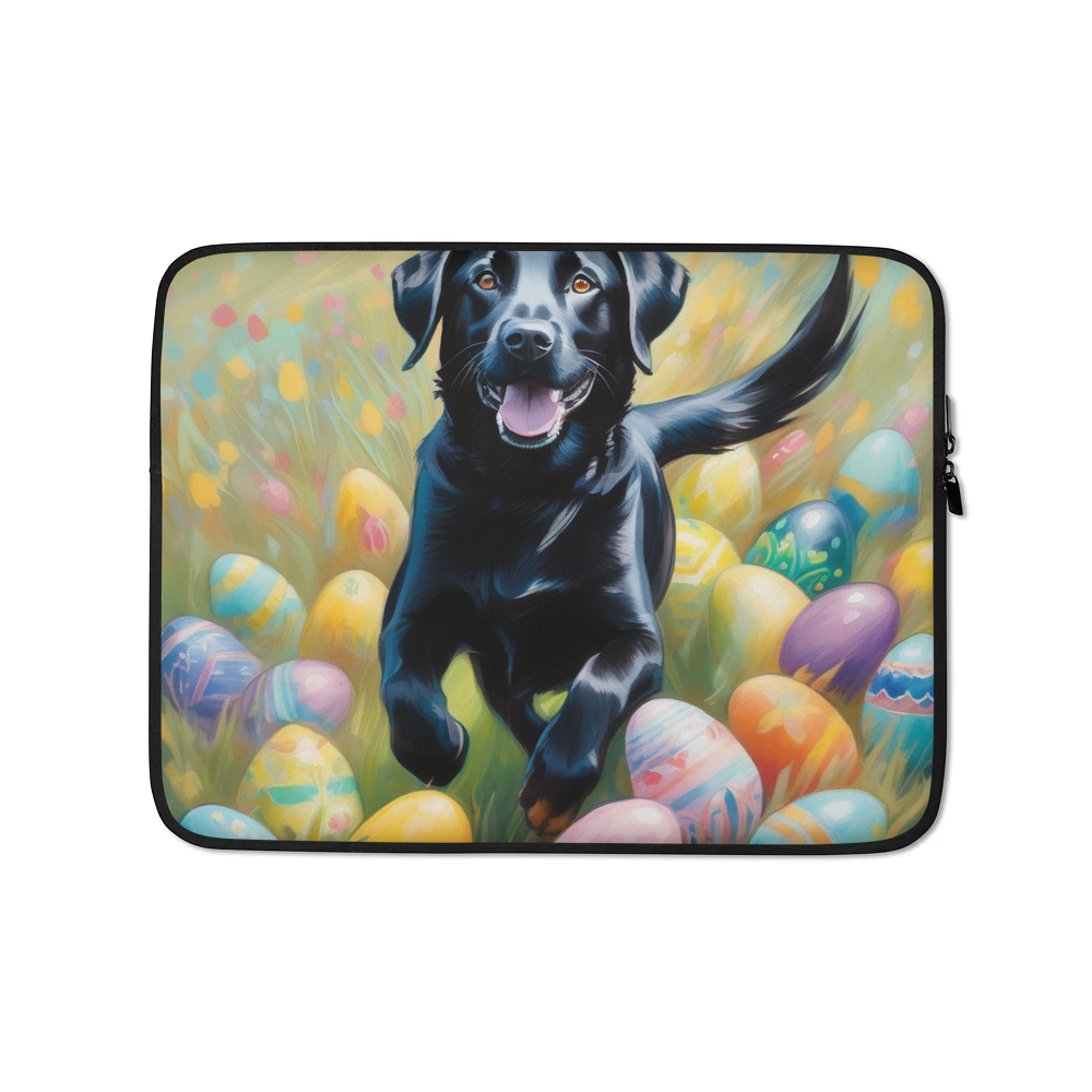 PugMug Custom Black Labrador Retriever Laptop Sleeve