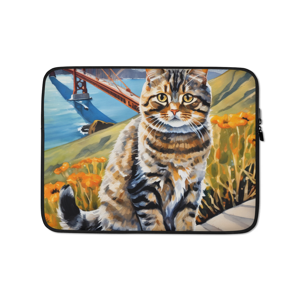 PugMug Custom Tabby Scottish Fold Cat Laptop Sleeve