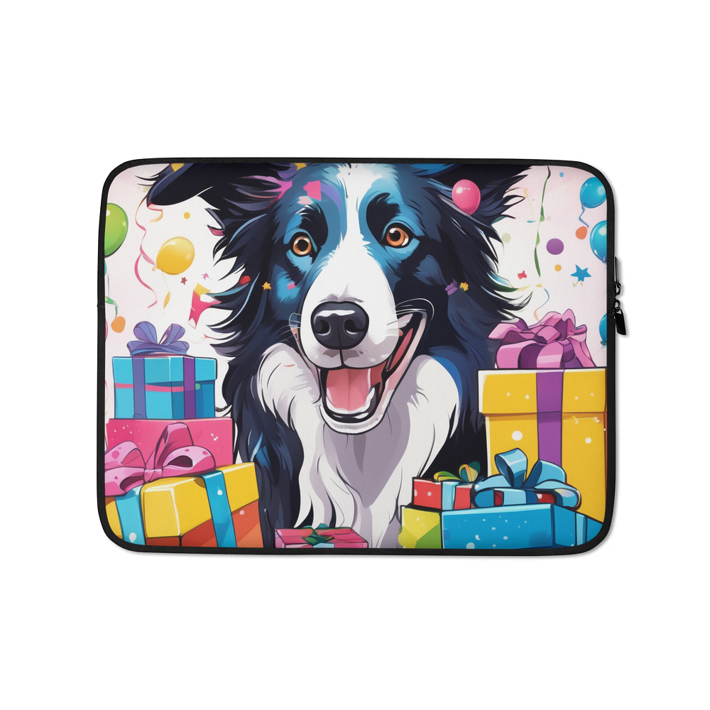 PugMug Custom Border Collie Laptop Sleeve