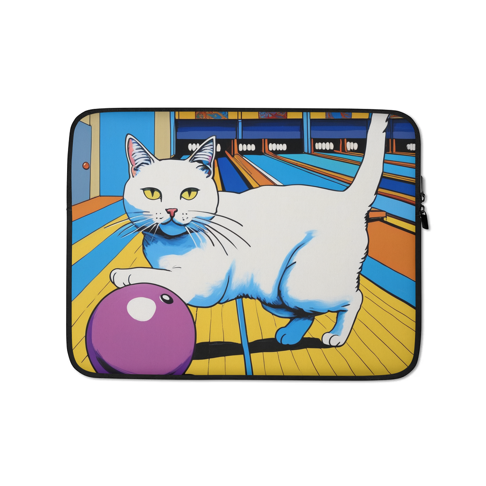 PugMug Custom White Companion Cat Laptop Sleeve