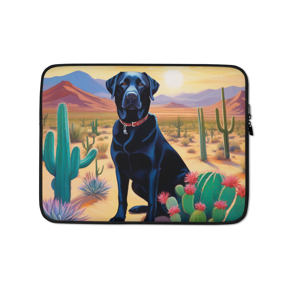 PugMug Custom Black Labrador Retriever Laptop Sleeve