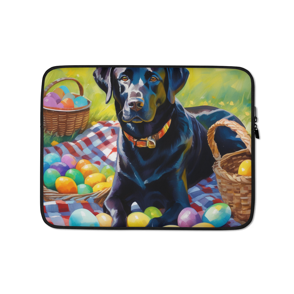 PugMug Custom Black Labrador Retriever Laptop Sleeve