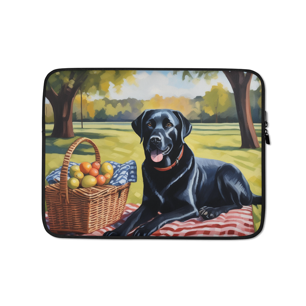 PugMug Custom Black Labrador Retriever Laptop Sleeve