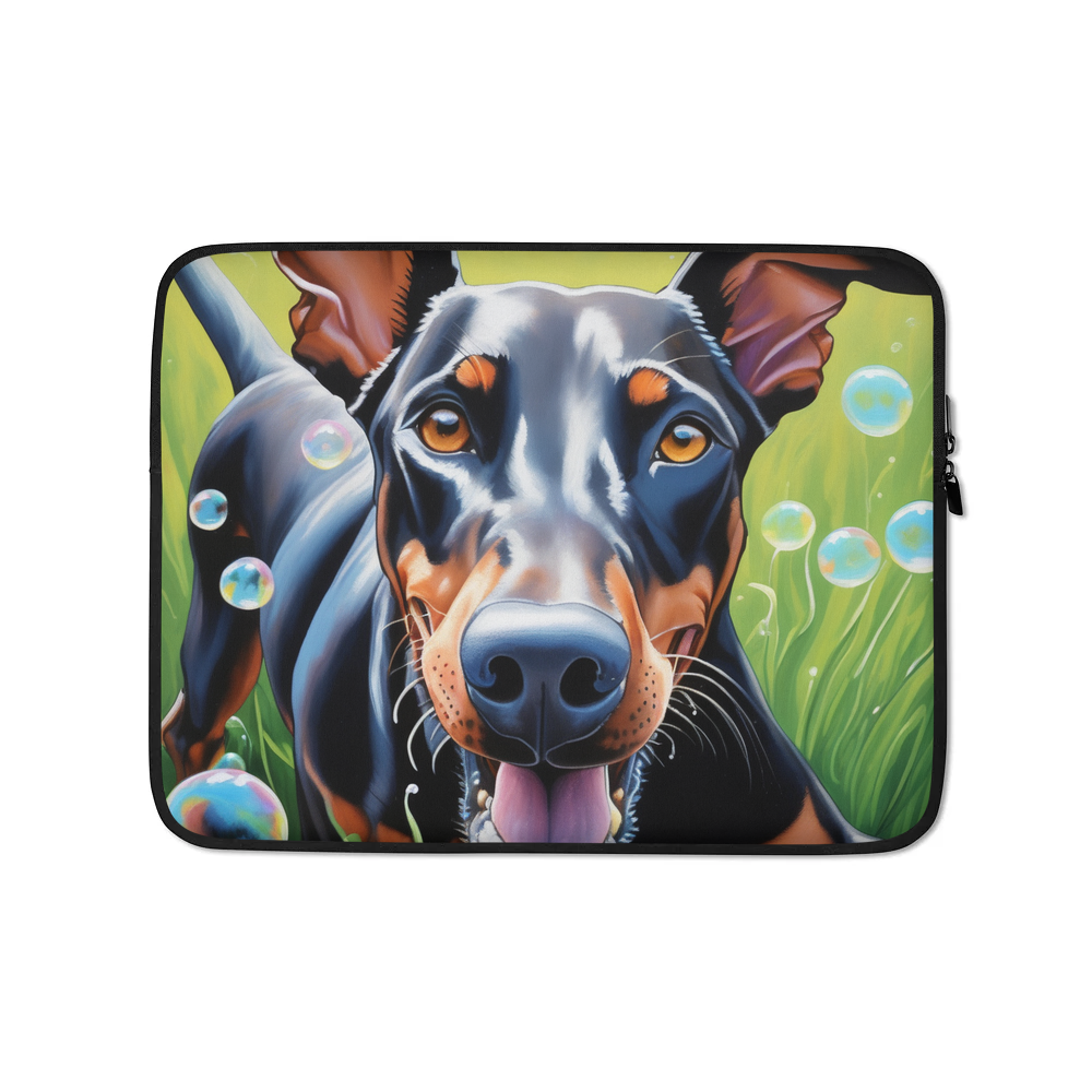 PugMug Custom Doberman Pinscher Laptop Sleeve