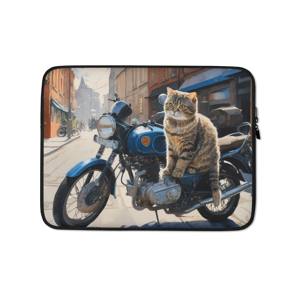 PugMug Custom Tabby Scottish Fold Cat Laptop Sleeve
