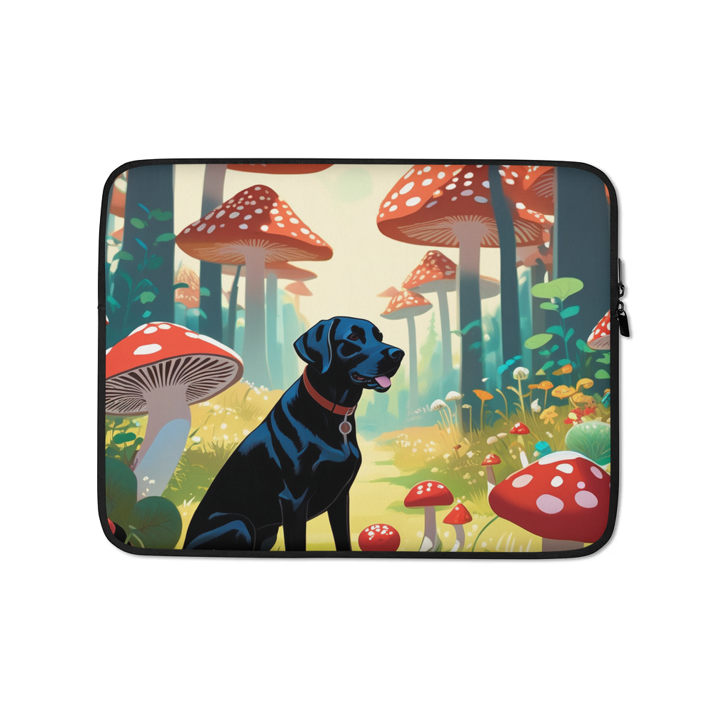 PugMug Custom Black Labrador Retriever Laptop Sleeve