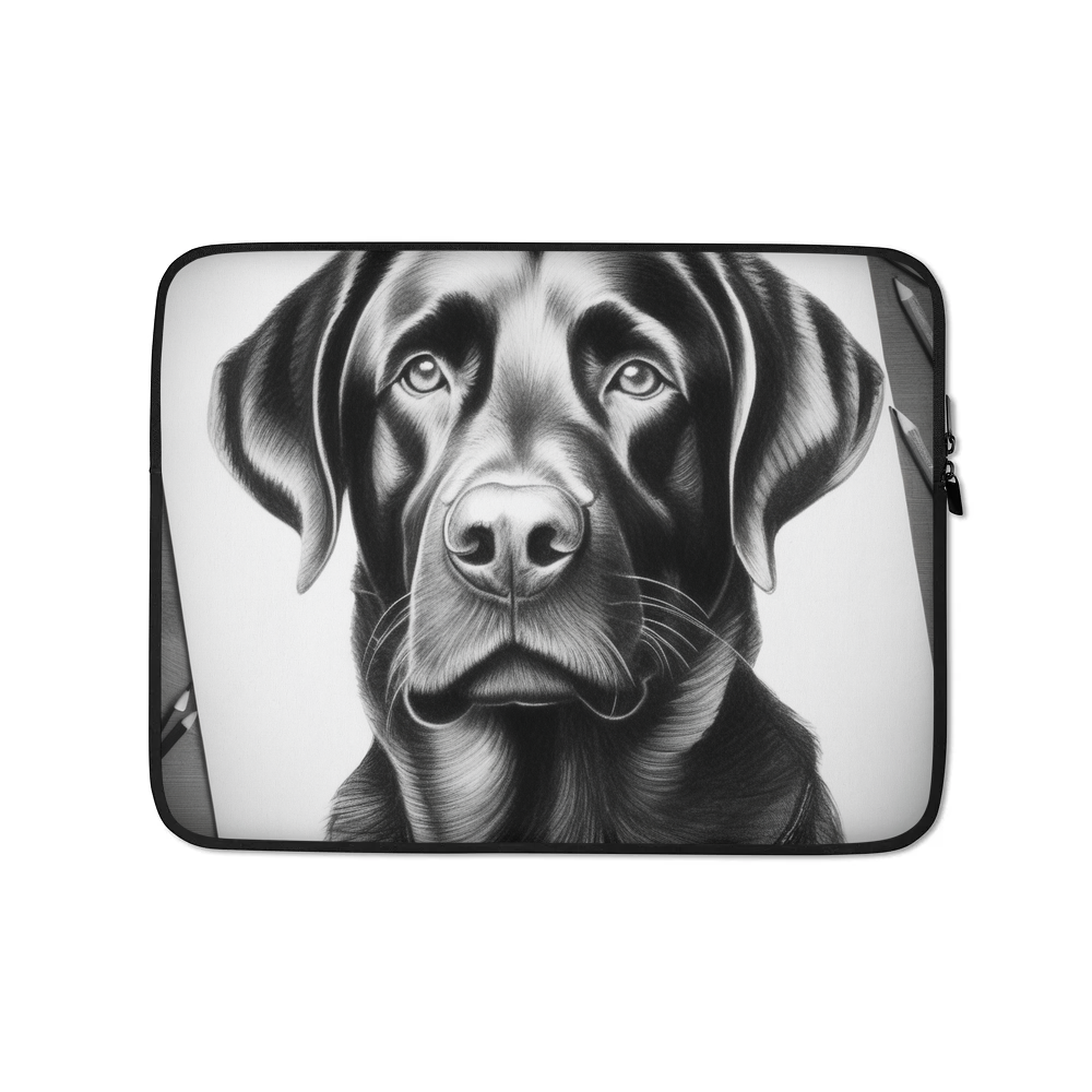 PugMug Custom Black Labrador Retriever Laptop Sleeve