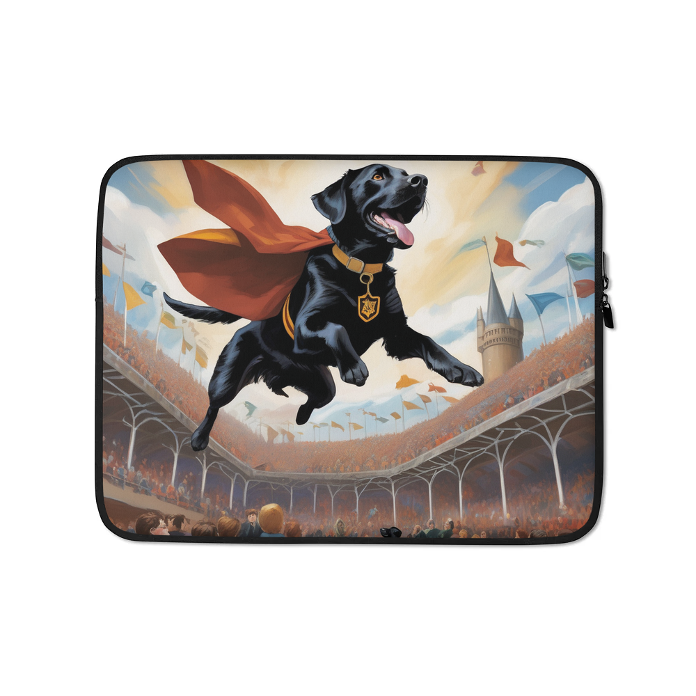 PugMug Custom Black Labrador Retriever Laptop Sleeve